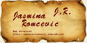 Jasmina Romčević vizit kartica